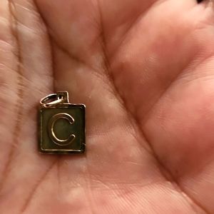 Excellent Price. Real 14k Gold "C" charm